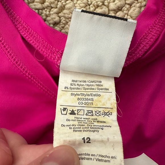Roxy Fuchsia Rash Guard - Picture 5 of 5